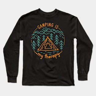 Camping Is My Therapy Long Sleeve T-Shirt